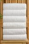 6 Pieces 70X140 cm 100% Cotton Grammage Bath Towel Set - High Absorbent Professional Hotel Type Towel - 3