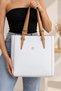 New Season Long Strap Women's Hand and Shoulder Bag White-Tan - 4