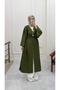 Monaco Brooch Detailed Denim Kimono - 3