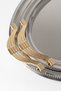 Luxury Set of 2 Stainless Steel Oval Trays – Patterned Serving and Presentation Tray, Non-Tarnishing, Non-Fading - 2