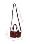 Brick-Brown Women's Messenger Bag Us26651 - 3