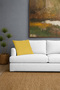 Canvas Single Yellow Liquid-Proof Stain-Resistant Throw Pillow Cover 40 X 40 cm - 3
