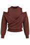 Brown Body Cardigan Double Set - 2Y251021