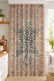 Leopard Print Look Ethnic Kilim Patterned Digital Printed Single Wing Background Curtain (with Throw Pillow as a Gift) - 2