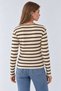 Striped Button Collar T-Shirt - 5