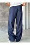 Striped detail baggy tracksuit w navy blue - 2