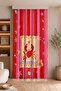 Digital Printed Single Wing Background Curtain with Crab Figures, Starfish and Seashell Patterns (Throw Pillow He - 3