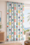 Patchwork Floral and Striped Polka Dot Patterned Digital Printed Single Wing Background Curtain (with Throw Pillow as a Gift)