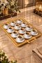 Luxury Stainless Steel 60X40 cm Gold Tray – Elegant Patterned Serving and Presentation Tray, Anti-Tarnish & Fade-Resistant - 2
