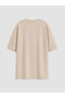 Beige Printed Boys' Soft Touch T-Shirt - 2