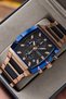Original Men's Watch - 3 Atm Water Resistance - Navy Blue Rose Steel Band - Multifunction Mechanism - 2 Year Warranty - Gift Watch with Stylish Box Hme2087C4 - 3