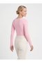 Women's Long Sleeve Square Neck Slim Fit Stretchy Bodysuit - 4