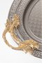 Luxury Set of 2 Stainless Steel Oval Trays – Patterned Serving and Presentation Tray, Non-Tarnishing, Non-Fading - 2
