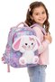 Mojo girl's elementary school size rabbit plush imported school bag pink - 2