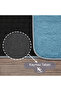 Lunasoft Blue Non-Slip Base Machine Washable 70X120 50X60 Soft Surface Bath Mat - 6