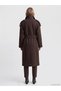 Two Mt Shop Quality Lcw Vision Brown Belted Wool Blend Women's Cashmere Coat - 4