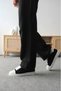 Kb-X14 Black and White Suede Casual Shoes - 7