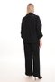 Pocket Detailed Gold Snap Button Chenille Denim Fabric Stylish Plus Size Top and Bottom Set - 5