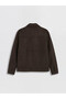 Özmarka New Season Brown Loose Fit Suede Look Men's Jacket - 8