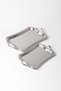 Set of 2 Stainless Steel Trays – Patterned Serving Presentation Tray, Promise Engagement Treat Tray, Non-Tarnishing - 4