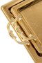 Set of 2 Stainless Steel Trays – Rectangular Patterned Serving Presentation Tray, Catering Tray, Promise Engagement Henna Tray - 4