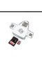 Rb-500 Type-C + Lightning iPhone + USB Input 3-in-1 Memory Card Reader Plug and Play /14/140 - 2