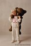 Ecru Patterned Baby Tracksuit Set - Aracely