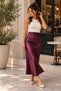 Plnl9035 – Satin Skirt - Purple - 3