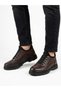Men's Brown Genuine Leather Elastic Orthopedic Sole Casual Shoes - 3