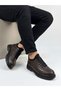 Men's Brown Genuine Leather Elastic Orthopedic Sole Casual Shoes - 2