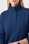 Parlament Women's Comfortable Fit Sweatshirt with Stand Collar and Zipper - 97314 - 3