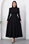 High Neck Halter Long Sleeve Dress Grs4158 - 6