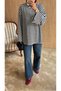 Women's Striped Oversize Tunic - 7