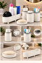 5-Piece Decorative Bathroom Set White - 2