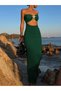 Rochie maxi, verde - 2