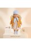 Joodi Sweet Baby Doll with Floral Dress & Mustard Cardigan – 12 Inch - 2