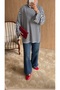 Women's Striped Oversize Tunic - 4