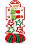 New Year's Children's Hair Accessory Set Christmas Pine Tree Star Snap Clips and Towel Clips 16 Pieces - 2