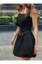 Rochie mini, negru - 4