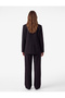 Long Sleeve Classic Collar Pocketed Double-Breasted Oversize Blazer Jacket - 3