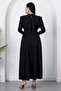 High Neck Halter Long Sleeve Dress Grs4158 - 7