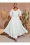 Rochie maxi, alb - 3