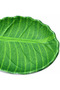 Melamine Round Leaf Design Plate Green - 15cm - 2