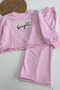 Girl's Printed Pink Tracksuit Set - 2