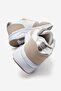 Star Stone Laced Leather Sports Shoes; White - 4