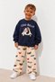 Boy's Printed Tracksuit Set Navy Blue - 2