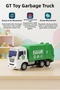 Toy Garbage Truck with Sound and Light, Moveable Garbage Cart with Spin and Turn Features, 1/20 Scale, 25 cm - 2