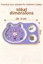 Kral Şakir Figured 3-Compartment Melamine Children's Plate - Durable Bpa Free Nutrition Plate - Canan, Purple - 6