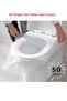 50 Pieces Disposable Toilet Seat Covers, Transparent Toilet Seat Bags, Disposable Hygienic Toilet Seat Covers, Travel Wc Bags - 2