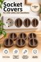 Set of 6 Child Safety Socket Protective Covers, Dust and Dirt Preventive Socket Covers - 4